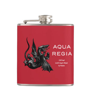 Petaca Fondo rojo para Aqua Regia