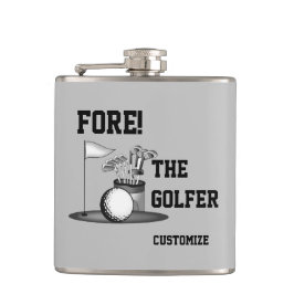 Petaca Fore The Golfer Vinyl Wrapped Flask