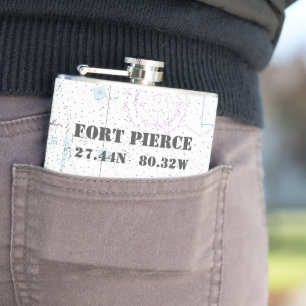 Petaca Fort Pierce FL Latitude Longitud Gráfica Náutica