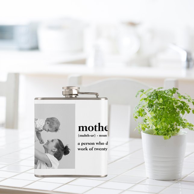Petaca Foto de colección moderna y regalo de texto de mad (Subido por el creador)