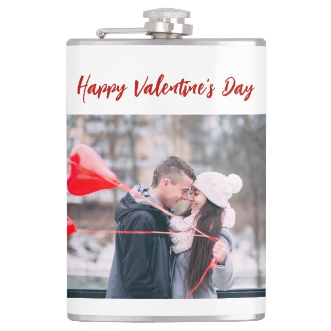 Petaca Foto de San Valentín Feliz de Moda (Anverso)