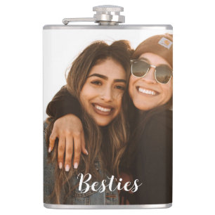 Petaca Foto del Personalizado del mejor amigo Besties