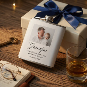Petaca Foto personalizada de abuelo Abuelo personalizad