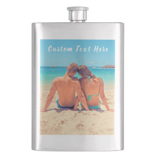 Petaca Foto y texto personalizado - Su propio diseño - Es