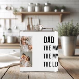 Petaca Fotografía de Collage moderna   Regalo de papá