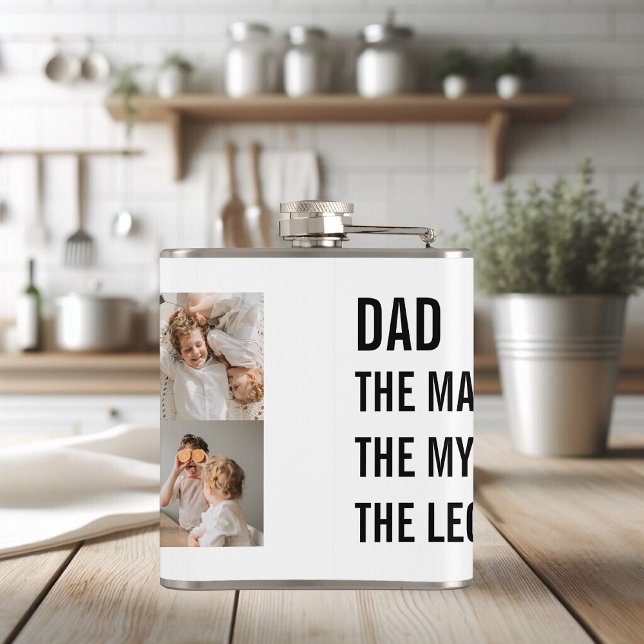 Petaca Fotografía de Collage moderna | Regalo de papá (Subido por el creador)