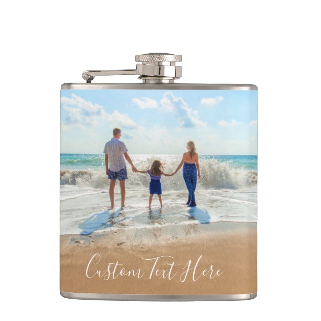Petaca Fotos personalizados y carteles de texto - Su dise (Anverso)