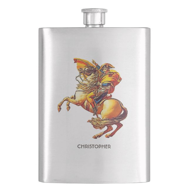 Petaca Fractal psicodélico Napoleon famoso de David (Anverso)