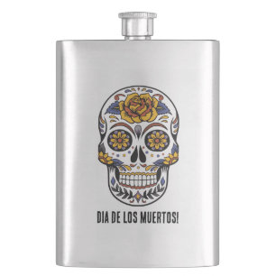 Petaca Fragmento clásico del Día de los Muertos