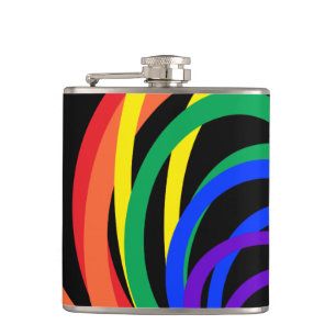 Petaca Fragmento de patrón de la media luna del arco iris
