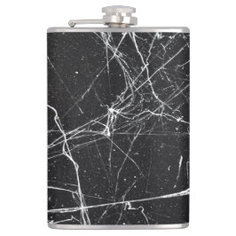 Petaca Fragmento de resumen en blanco y negro