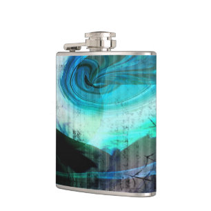 Petaca Frasco abstracto de paisaje alienígena grunge