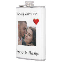 Frasco Be My Valentine Personalizado con Foto en V
