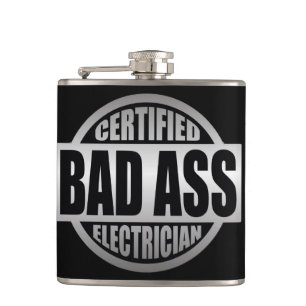 Petaca Frasco certificado del electricista de los VAGOS