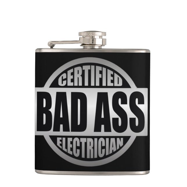 Petaca Frasco certificado del electricista de los VAGOS (Anverso)
