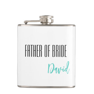 Petaca Frasco con nombre personalizado del padre de la no