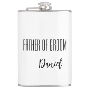 Petaca Frasco con nombre personalizado del padre del novi