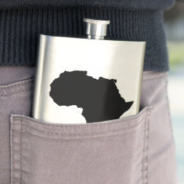 Petaca Frasco continente del esquema de África