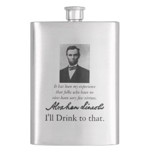 Petaca Frasco de Abraham Lincoln de vicio
