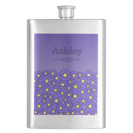 Petaca Frasco de acero inoxidable Blue Flower