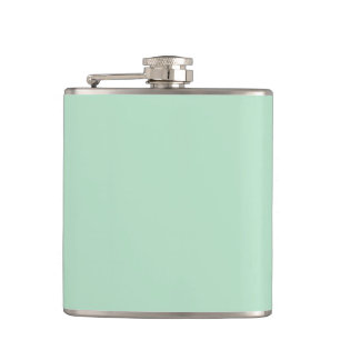 Petaca Frasco de Acero Inoxidable Minimalista Verde Menta