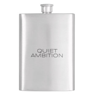 Petaca Frasco de acero inoxidable negro mate Quiet Ambiti