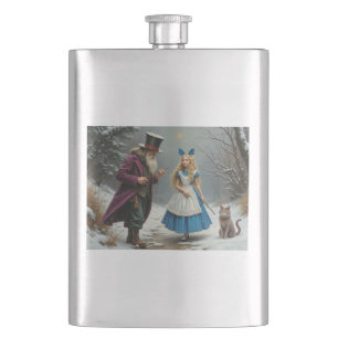 Petaca Frasco de acero inoxidable Winter Alice