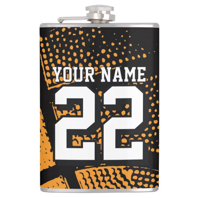 Petaca Frasco de bebida de baloncesto personalizado para  (Anverso)