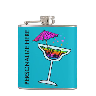 PETACA FRASCO DE COCTEL - DISEÑO DE MARGARITA