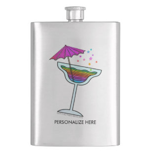 PETACA FRASCO DE COCTEL - DISEÑO DE MARGARITA