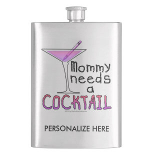 Petaca FRASCO DE COCTEL - ¡Mamá necesita un COCTEL!