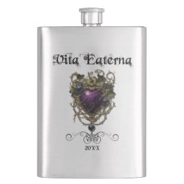 Petaca Frasco de diseño de Gótico con arte morado