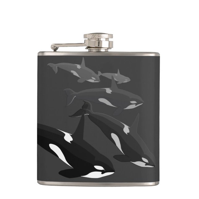 Petaca Frasco de encargo de la bebida de la ballena de la (Anverso)
