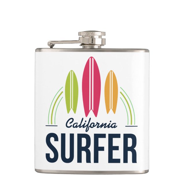 Petaca Frasco de encargo de la persona que practica surf (Anverso)