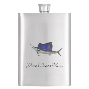 Petaca Frasco de encargo del pez volador del nombre del
