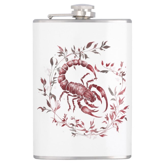 Petaca Frasco de Escorpio Elegante Jefa (Anverso)