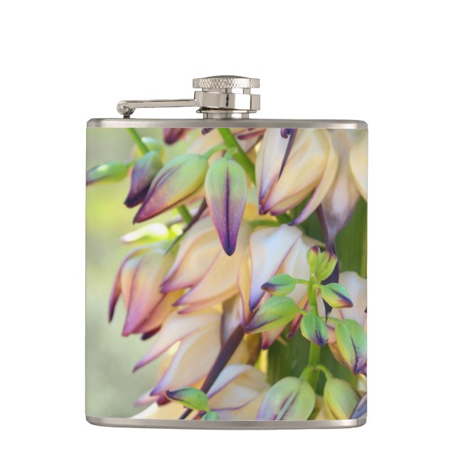 Petaca frasco de flores de yucca (Anverso)