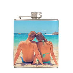 Petaca Frasco de Foto de Pareja Personalizado
