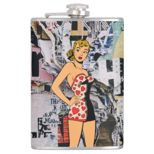 Petaca Frasco de Heart Riot Pin-Up