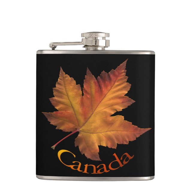 Petaca Frasco de la bebida de Canadá del otoño del frasco (Anverso)