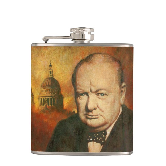 Petaca Frasco de la cadera de Winston Churchill del (Anverso)