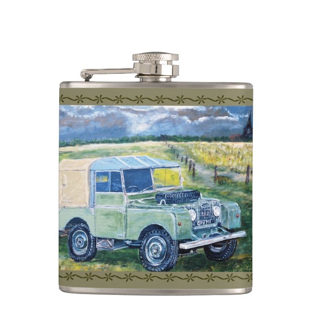 Petaca frasco de la cadera del diseño 4x4 (Anverso)