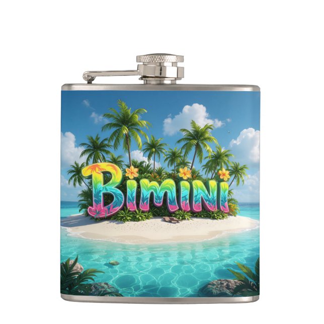 Petaca frasco de la isla Bimini (Anverso)