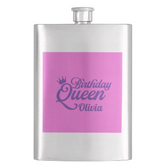 Petaca Frasco de la Reina de Cumpleaños