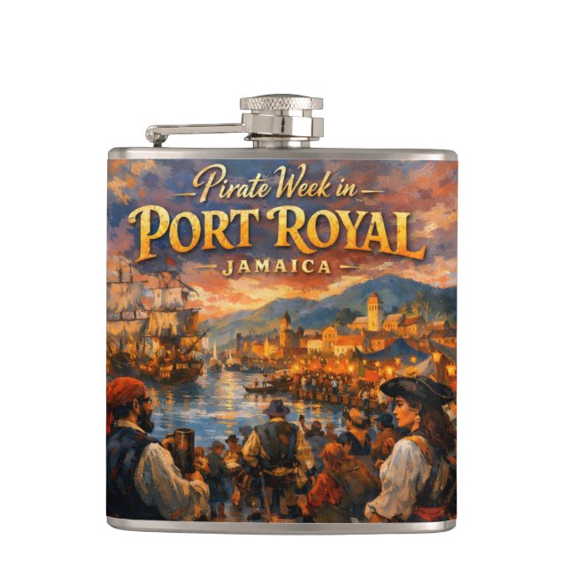 Petaca frasco de la semana pirata de Jamaica (Anverso)