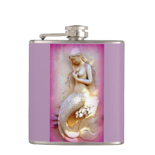 Petaca frasco de la sirena de la lavanda