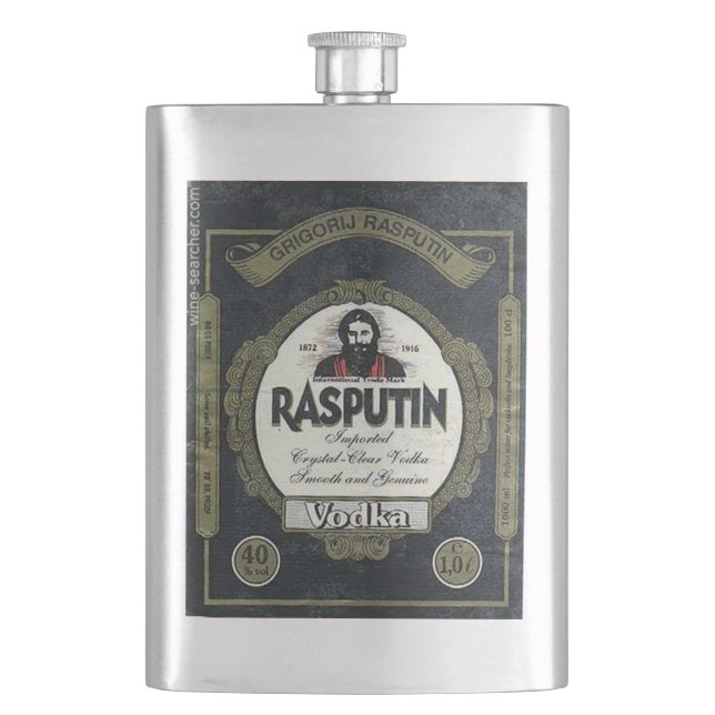 Petaca Frasco de la vodka de Rasputin (Anverso)