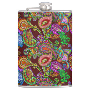 Petaca Frasco de Paisley de la mezcla
