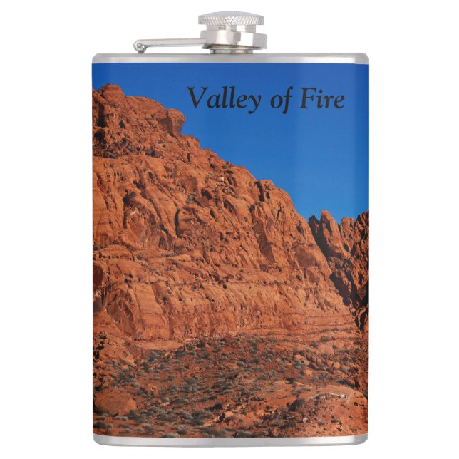 Petaca frasco de pilar de fuego del valle (Anverso)