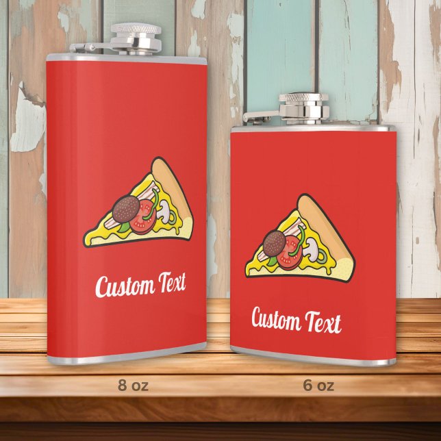 Petaca Frasco de porción de pizza (Subido por el creador)